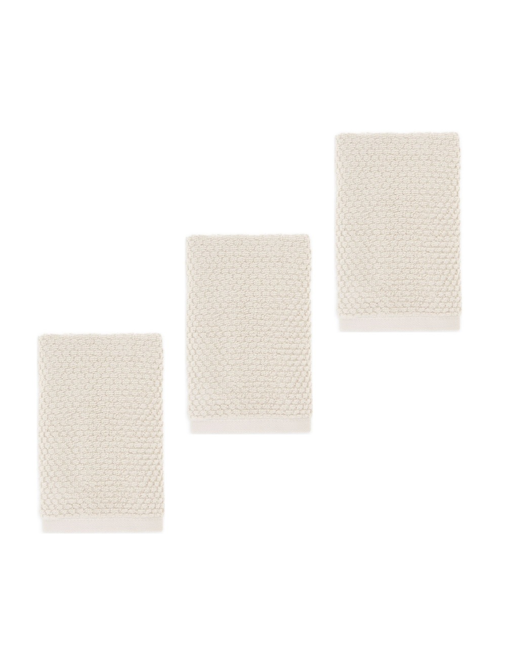 3 brand new Wild Sage Savannah 90% Cotton 16x28" HAND Towels in IVORY